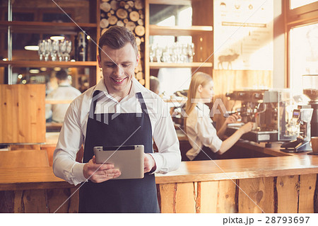Concept for professional barista in coffee shop 28793697