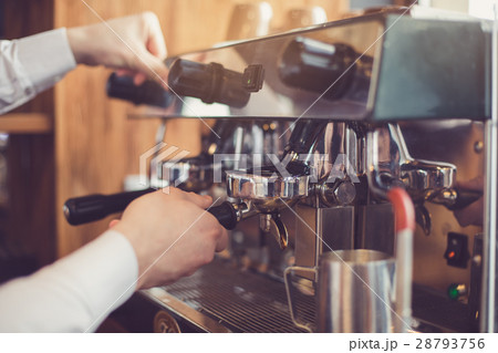 Concept for professional barista in coffee shop 28793756