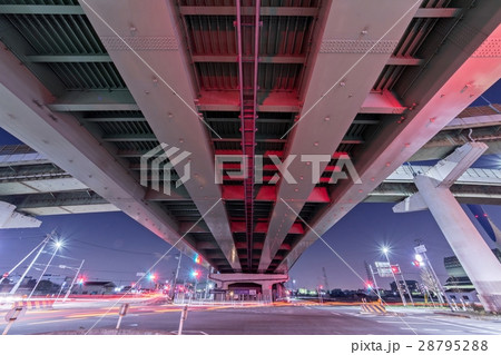 松原ジャンクション（高架下夜景） 28795288