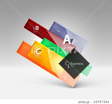 Vector 3d geometric abstract background template 28797364