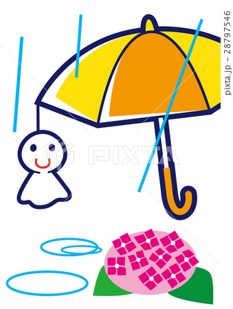 梅雨　てるてる坊主 28797546