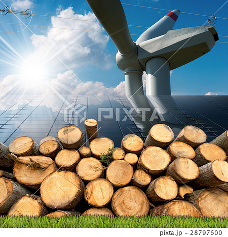 Renewable Energies Sources - Wind Solar Biomass 28797600