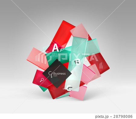Vector 3d geometric abstract background template Vector 3d geometric abstract background template 28798086