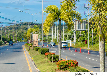 empty highway in the early morning on Phuket's 28798986