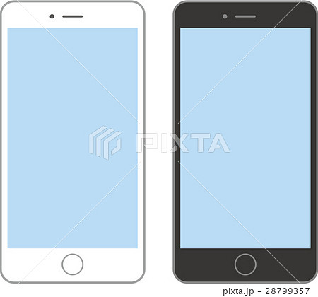 スマートフォン セットのイラスト素材