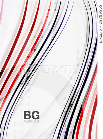 Thin lines wave abstract background 28799505