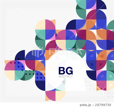 Vector geometric circle abstract background 28799730