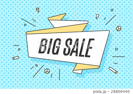 Ribbon banner with text Big Sale 28800440