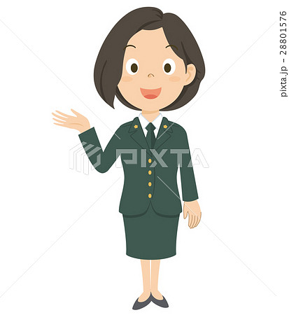 自衛官 自衛隊 女性 全身 イラスト 自衛官 自衛隊 女性 全身 イラスト 28801576