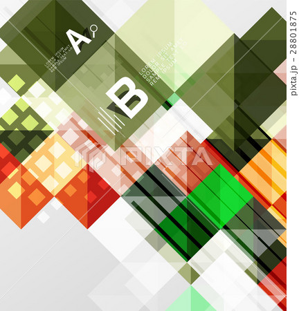 Modern geometrical abstract background, squares 28801875
