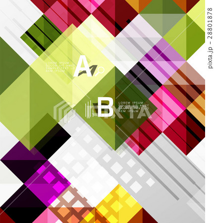 Square elements with infographics and options Square elements with infographics and options 28801878