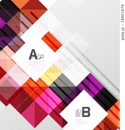 Modern geometrical abstract background, squares 28801879