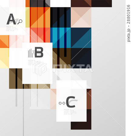 Modern geometrical square banner, minimalistic 28801916