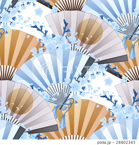 Fan with floral decoration 28802365