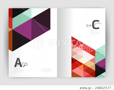 Modern triangle print template Modern triangle print template 28802577