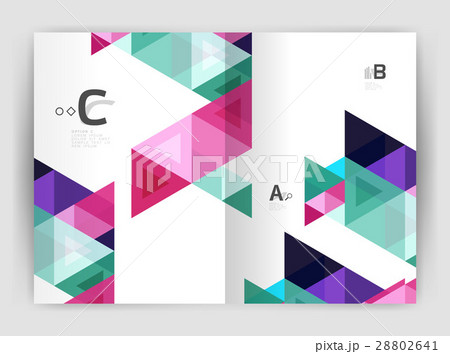 Modern business brochure or leaflet print cover 28802641