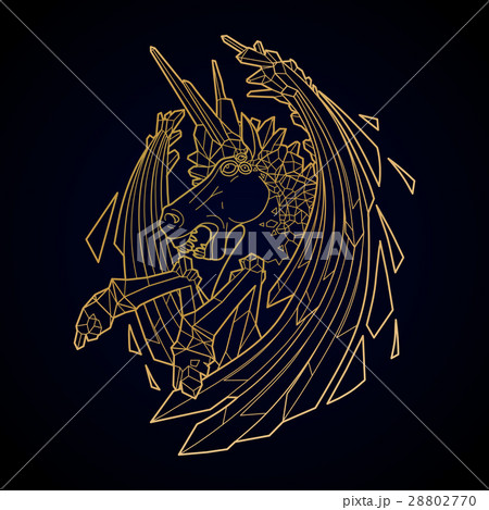 Graphic demonic unicorn Graphic demonic unicorn 28802770