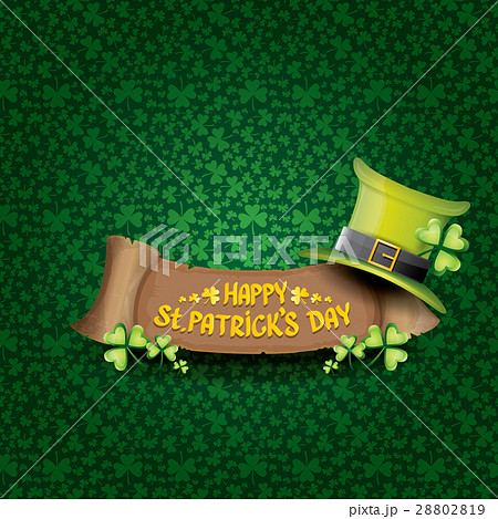 vector happy saint patricks day label 28802819