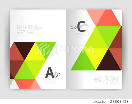 Vector triangle print templateのイラスト素材 [28803433] - PIXTA