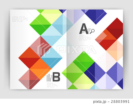 Minimalistic square brochure or leaflet business 28803991