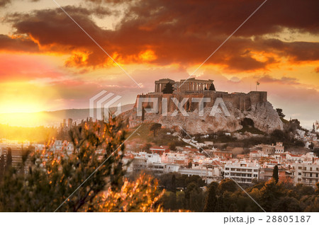 Parthenon temple on the Athenian Acropolis, Greece Parthenon temple on the Athenian Acropolis, Greece 28805187