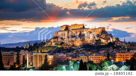 Parthenon temple on the Athenian Acropolis, Greece Parthenon temple on the Athenian Acropolis, Greece 28805192