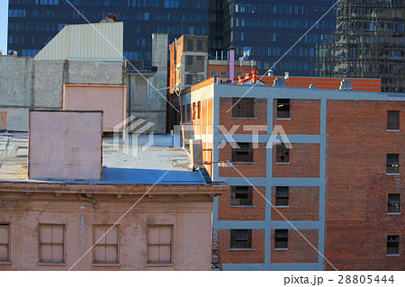 アメリカ　レンガのビル 28805444