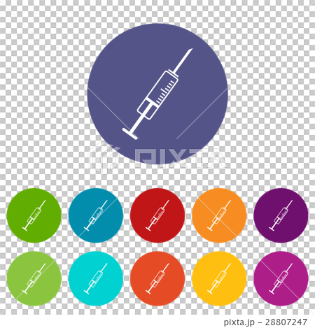 Syringe set icons 28807247