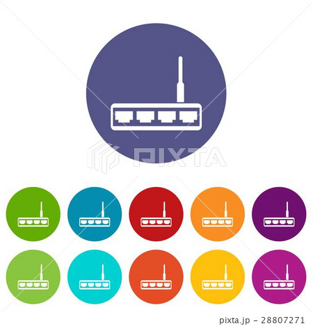 Router set icons Router set icons 28807271