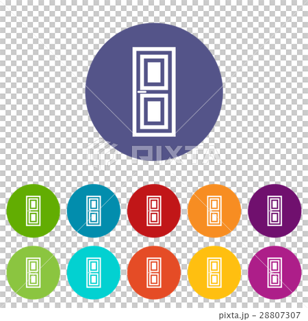 Door set icons Door set icons 28807307