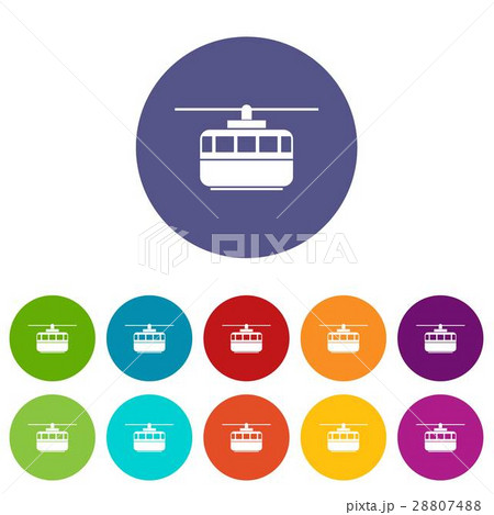 Funicular set icons 28807488