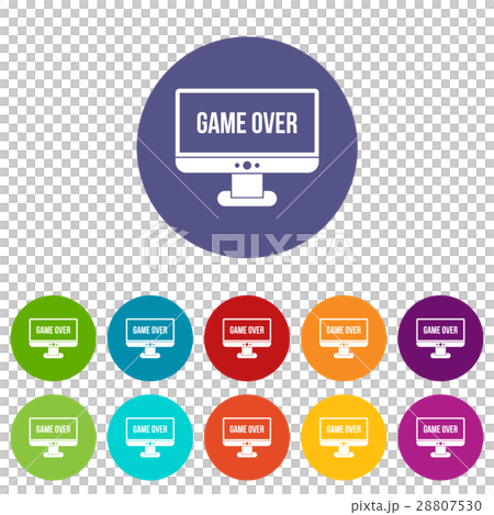Game over set icons 28807530