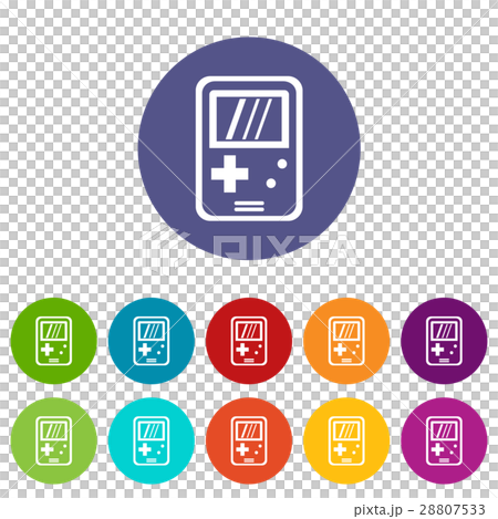 Tetris set icons 28807533