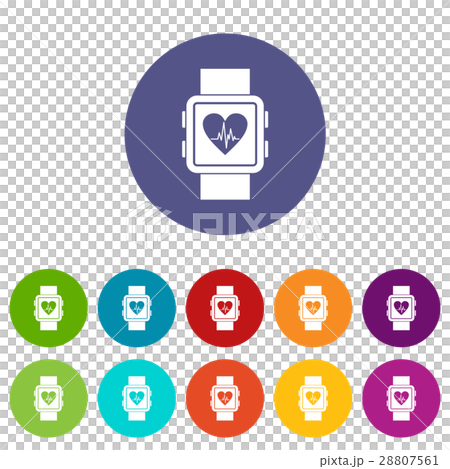 Smartwatch set icons 28807561