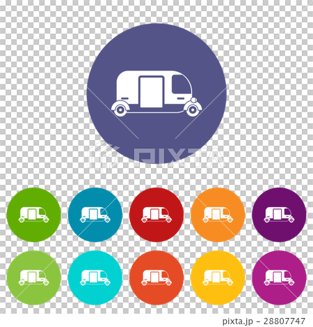 Thailand three wheel native taxi set icons Thailand three wheel native taxi set icons 28807747