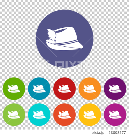 Irish hat set icons Irish hat set icons 28808377