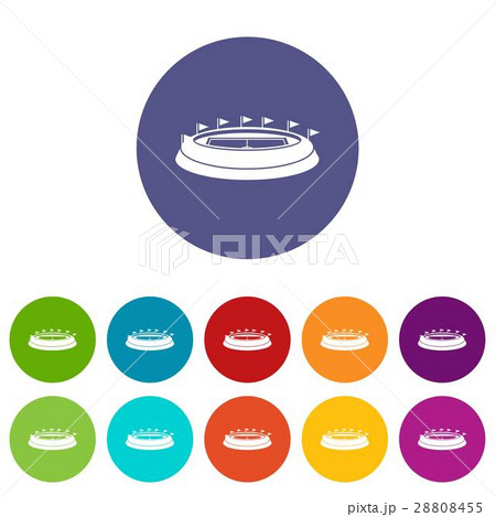Stadium set icons Stadium set icons 28808455