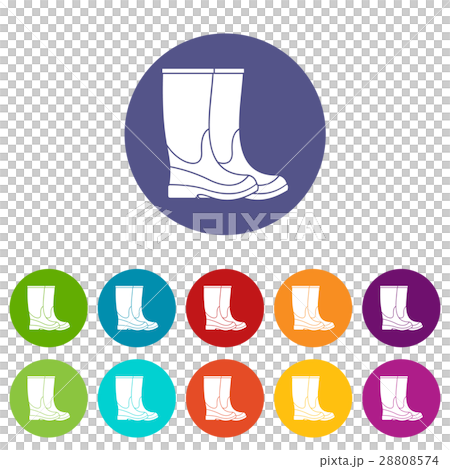 Boots set icons Boots set icons 28808574