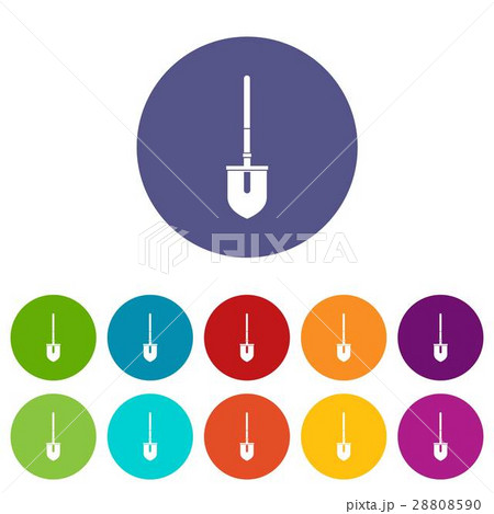 Shovel set icons 28808590