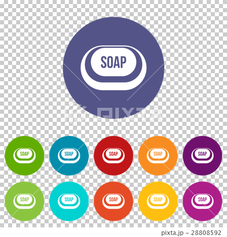 Soap set icons Soap set icons 28808592
