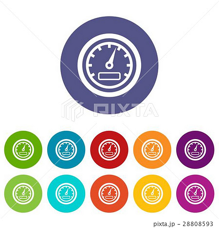 Speedometer set icons Speedometer set icons 28808593