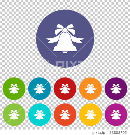Bell set icons Bell set icons 28808705