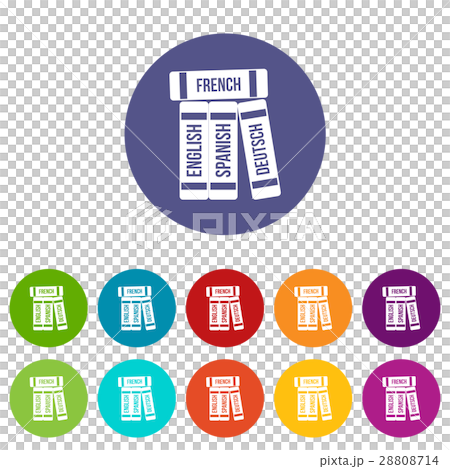 Dictionaries set icons Dictionaries set icons 28808714