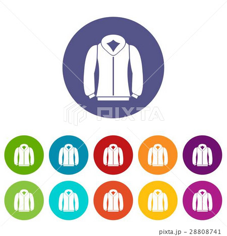 Sweatshirt set icons Sweatshirt set icons 28808741