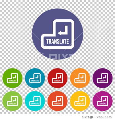 Translate button set icons 28808770
