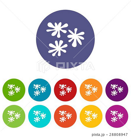 Paintball blob set icons 28808947