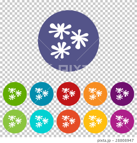 Paintball blob set icons 28808947
