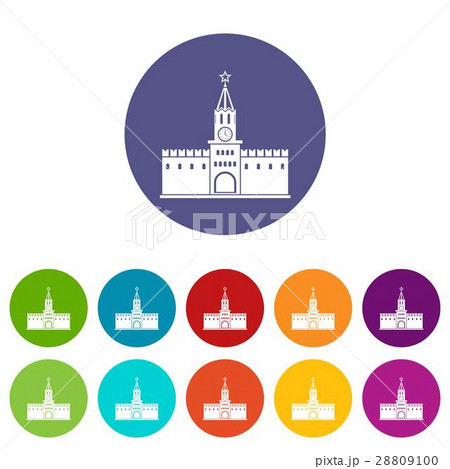 Russian kremlin set icons Russian kremlin set icons 28809100