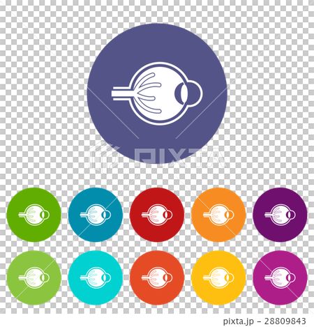 Human eyeball set icons - Stock Illustration [28809843] - PIXTA