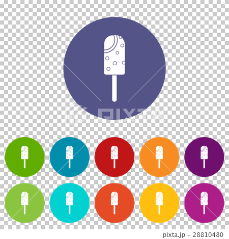 Ice cream set icons Ice cream set icons 28810480